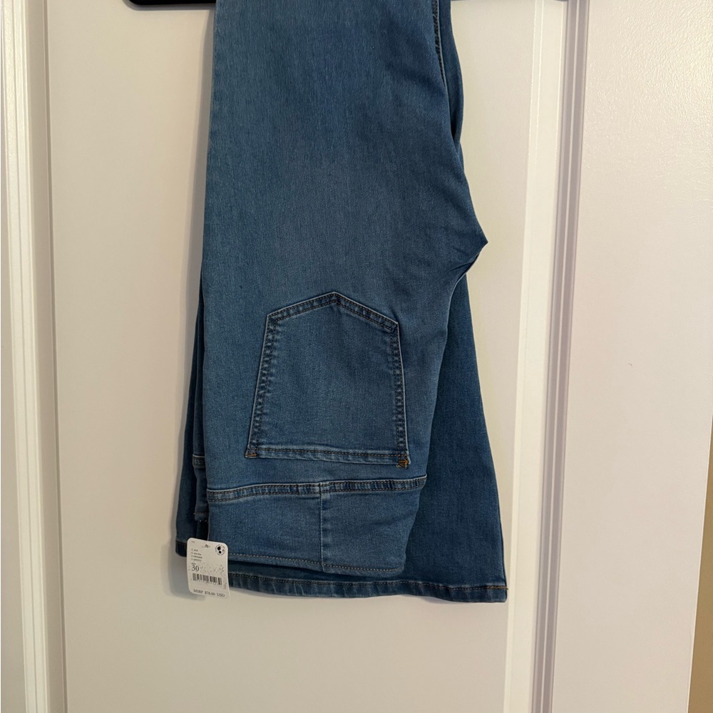 Free People Relaxed Fit Blue Jeans